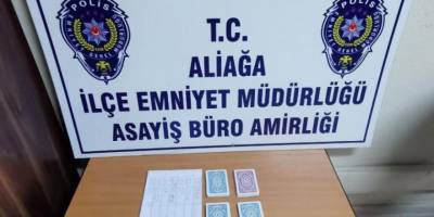 İzmir’de kumar oynanan iş yerine baskın