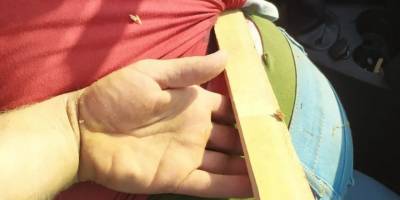 Atölyede fırlayan ağaç parçası işçinin karnından girip sırtından çıktı