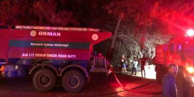 Datça'da çıkan orman yangını söndürüldü