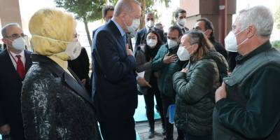 Türkiye Cumhurbaşkanı ve AK Parti Genel Başkanı Recep Tayyip Erdoğan İzmir'de