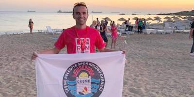 Çeşmeli sporcu Bozcaada'da 2. oldu