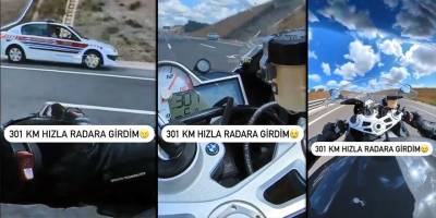 301 km hızla radara yakalanınca bin 339 TL ceza yedi