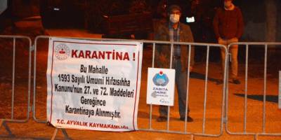 Ayvalık’ta iki köye Covid19 karantinası