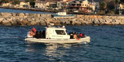 Aydın'da Türk kara sularına geri itilen 45 sığınmacı kurtarıldı