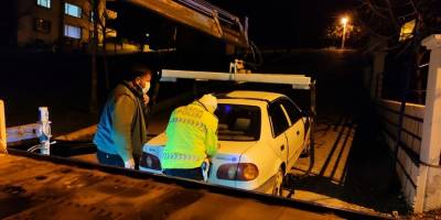 Uygulama noktasından kaçan alkollü sürücü kovalamacayla yakalandı