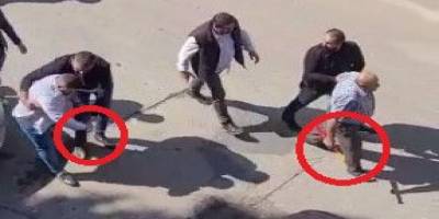 Bursa’da cadde ortasında beyzbol sopalı kavga kamerada