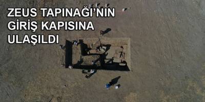 Magnesia'daki kazılarda Zeus Tapınağı'nın giriş kapısına ulaşıldı