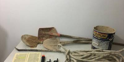 Afyonkarahisar'da kaçak kazı yapan 4 kişi suçüstü yakalandı