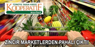 Tarım Kredi Kooperatifi Marketi'ndeki ürünlerin fiyatları, zincir marketlerden daha yüksek çıktı