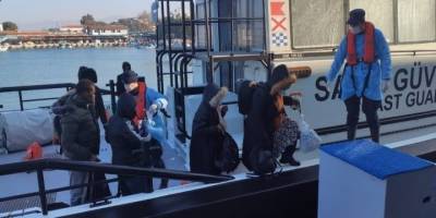 İzmir açıklarında 33 düzensiz göçmen kurtarıldı
