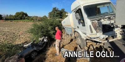 Aydın'da zincirleme trafik kazasında anne ile oğlu öldü