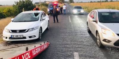 Manisa'da otomobilin camına merdiven çarptı: 2'si çocuk, 5 yaralı