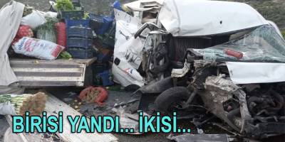 Aydın'da üç aracın karıştığı trafik kazasında 2 kişi yaralandı