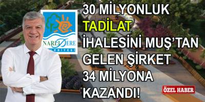 Muşlu şirket Narlıdere Belediyesinin 30 milyonluk park tadilat ihalesini 34 milyona kazandı!