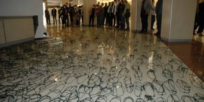 Sanatçı Ahmet Dilek'in dijital baskı ve enstalasyon sergisi Aydın'da açıldı