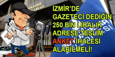 Gazeteci dediğin kentindeki belediyenin halk nezdinde 'Beklenti' ve 'Memnuniyet' derecesini ölçmesini bilmeli!