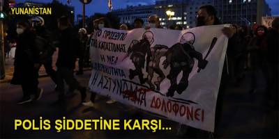 Yunanistan’da polis şiddetine karşı halk sokaklara döküldü