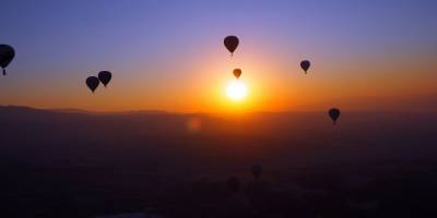 Pamukkale semalarında sıcak hava balonlarıyla Cumhuriyet Bayramı coşkusu
