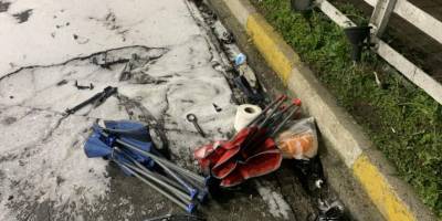 Lüks cip kontrolden çıkarak benzinliğe daldı: 4 yaralı