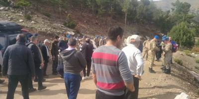 Kaybolan kadını bulmak için komandolar sahaya indi