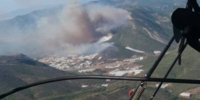 Bozyazı'daki orman yangını sürüyor
