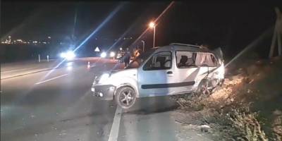 Kaza yaptı aracını bırakıp kaçtı