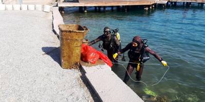 Çöpten değil denizden çıktı