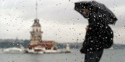 İstanbul’da beklenen yağmur başladı