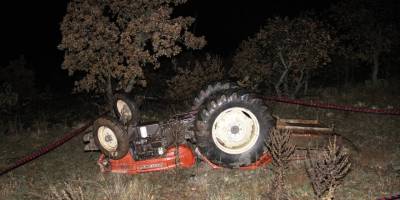 Traktör üzerinden savrulan yaşlı adam yaşamını yitirdi