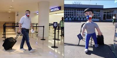 Teksas'taki krizden kaçan senatör Ted Cruz'un Pinata'sı yapıldı