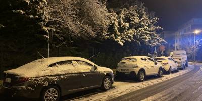 İstanbul'da yüksek kesimler beyaza büründü