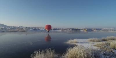 Frig Vadisi'nde sıfırın altında 16 derecede balon uçuşu