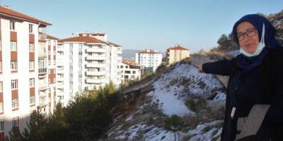 48 dairenin bulunduğu iki sitede heyelan tehdidi