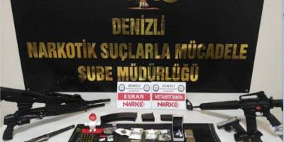 Denizli'de 4 kilo 150 gram metamfetamin ele geçirildi, 15 kişi tutuklandı