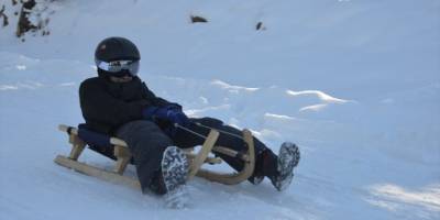 Murat Dağı Termal Kayak Merkezi Natürel Kızak yarışmaları yapıldı