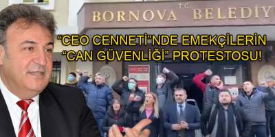 Belediye emekçileri, CEO cenneti Bornova Belediyesini 'can güvenlikleri' için kapısının önünde protesto etti!