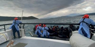 Aydın’da 32 düzensiz göçmen kurtarıldı