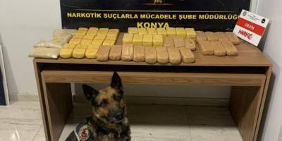 Konya’da 23 kilo eroinle yakalanan 2 şüpheli tutuklandı