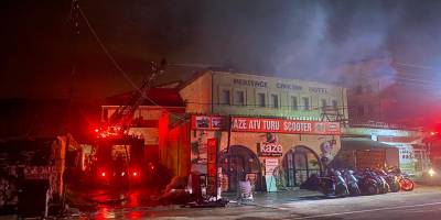 Kapadokya'da otelde yangın paniği