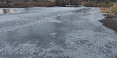 Zamantı Irmağı buz tuttu