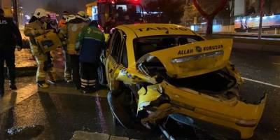 Beşiktaşta feci kaza: 1 ağır yaralı