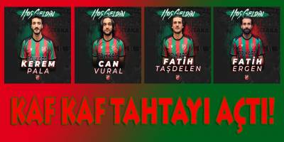 Kaf Kaf tahtayı açtı!