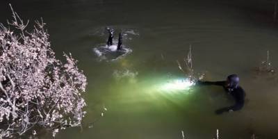 Ava gittikten sonra eşyaları gölette bulunan adam için arama çalışması başlatıldı