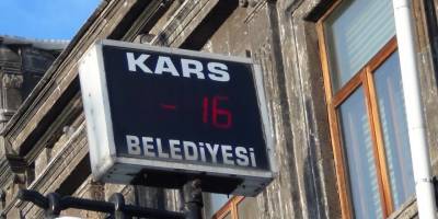 Kars’ta termometreler eksi 16'yı gösterdi