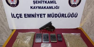 Gaziantep'te 618 gram bonzai ele geçirildi