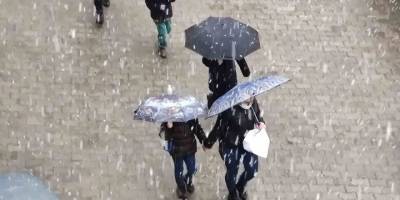 Tekirdağ’da beklenen kar yağışı başladı