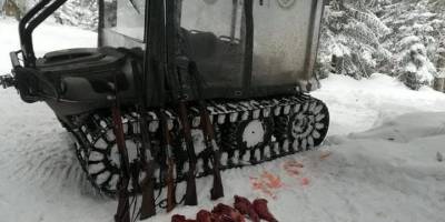 Kaçak avcılar ne kar dinledi ne de yasak