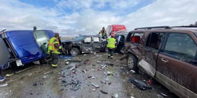 ABD’de 30’dan fazla araç birbirine girdi: 2 yaralı