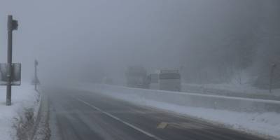 Bolu Dağı’nda yoğun sis etkili oluyor