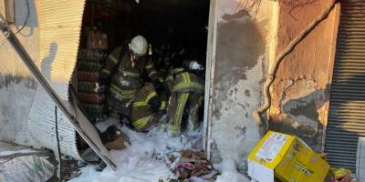 İzmir'deki bakkalda önce yangın, ardından patlama: 4 yaralı